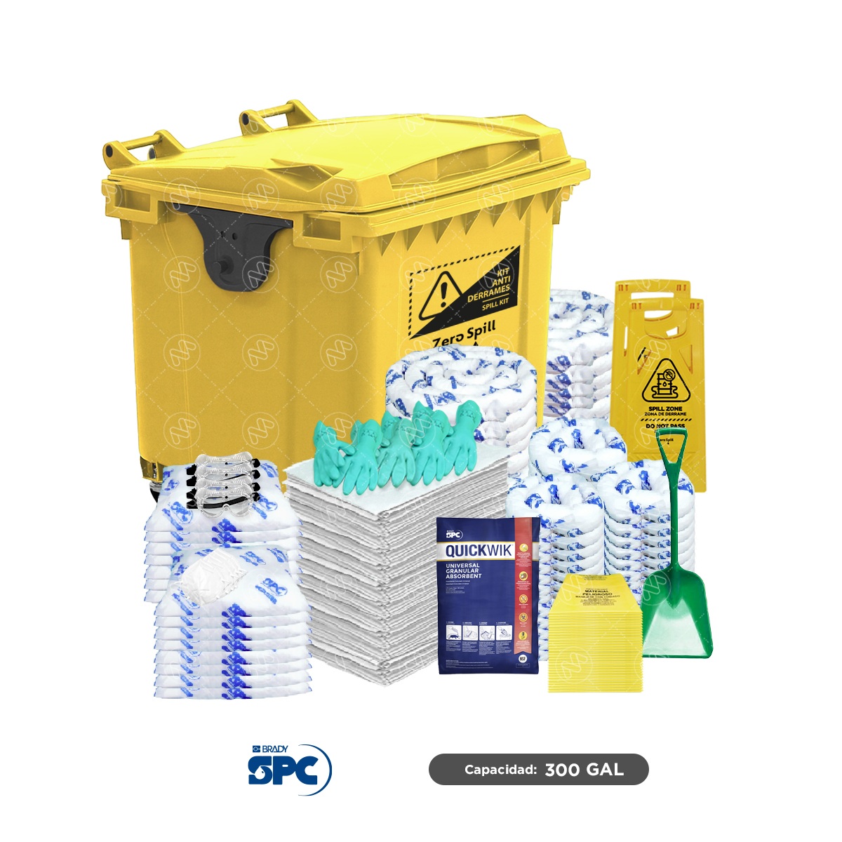 kit antiderrames movil 300 gal universal spc 001