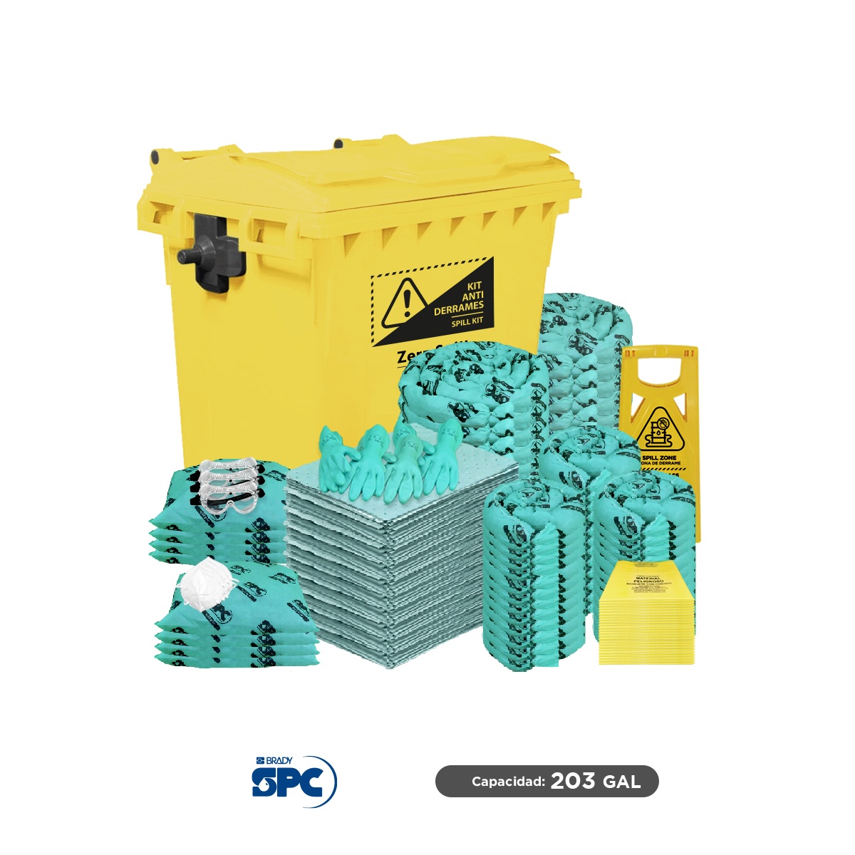 kit carro movil para derrames hazmat 203 gal spc 001